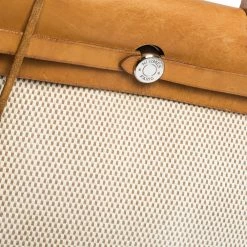 Hermes Beige/Natural Canvas And Leather 2 In 1 Herbag 31 For Women 24 Hermes Beige/Natural Canvas And Leather 2 In 1 Herbag 31 For Women -Deals Hermes Store luxury women hermes used handbags p296225 007