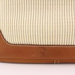 Hermes Brown Canvas And Leather Trim 31 Bag For Women 18 Hermes Brown Canvas And Leather Trim 31 Bag For Women -Deals Hermes Store luxury women hermes used handbags p297567 003