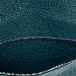 Hermes Blue Vache Liegee Leather Dogon Wallet For Women -Deals Hermes Store luxury women hermes used handbags p298030 010