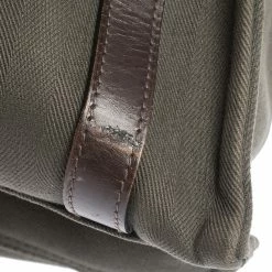 Hermes Green Canvas And Vache Hunter Leather Cabalicol Bag For Women -Deals Hermes Store luxury women hermes used handbags p298125 012