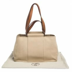 Hermes Beige Canvas Cabag Elan Tote For Women 33 Hermes Beige Canvas Cabag Elan Tote For Women -Deals Hermes Store luxury women hermes used handbags p298389 012