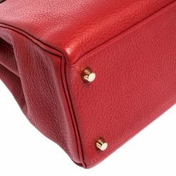 Hermes Rouge Casaque Togo Leather Gold Hardware Kelly Retourne 35 Bag For Women -Deals Hermes Store luxury women hermes used handbags p301436 014