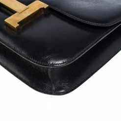 Hermes Blue Nuit Box Calf Leather Gold Hardware Constance 23 Bag For Women -Deals Hermes Store luxury women hermes used handbags p302058 009