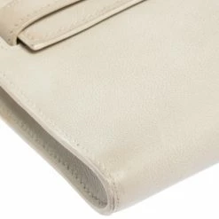 Hermes White Swift Leather Palladium Hardware Kelly Cut Clutch For Women -Deals Hermes Store luxury women hermes used handbags p303383 002