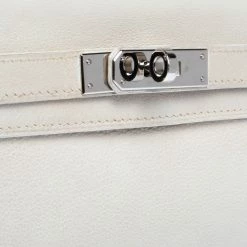 Hermes White Swift Leather Palladium Hardware Kelly Cut Clutch For Women -Deals Hermes Store luxury women hermes used handbags p303383 006