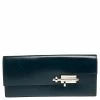Hermes Blue De Galice Box Calf Leather Palladium Hardware Verrou Clutch For Women -Deals Hermes Store luxury women hermes used handbags p303386 003
