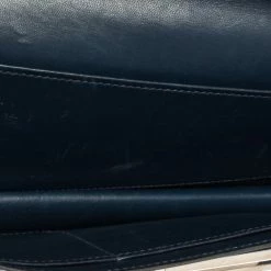 Hermes Blue De Galice Box Calf Leather Palladium Hardware Verrou Clutch For Women -Deals Hermes Store luxury women hermes used handbags p303386 010