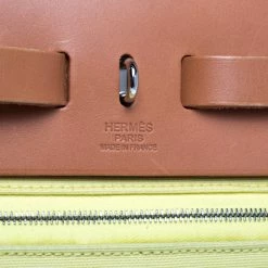 Hermes Natural/Soufre Canvas And Leather Herbag Zip 31 Bag For Women -Deals Hermes Store luxury women hermes used handbags p303393 004