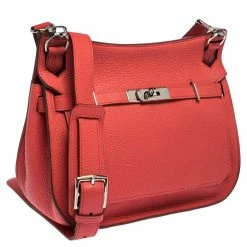 Hermes Rouge Casaque Clemence Leather Palladium Hardware Jypsiere 28 Bag For Women -Deals Hermes Store luxury women hermes used handbags p303397 001