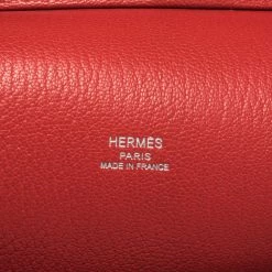 Hermes Rouge Casaque Clemence Leather Palladium Hardware Jypsiere 28 Bag For Women -Deals Hermes Store luxury women hermes used handbags p303397 007