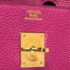 Hermes Raspberry Togo Leather Gold Hardware Birkin 40 Bag For Women -Deals Hermes Store luxury women hermes used handbags p303653 007