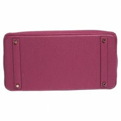 Hermes Raspberry Togo Leather Gold Hardware Birkin 40 Bag For Women -Deals Hermes Store luxury women hermes used handbags p303653 012