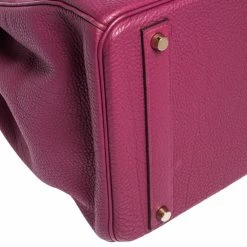 Hermes Raspberry Togo Leather Gold Hardware Birkin 40 Bag For Women -Deals Hermes Store luxury women hermes used handbags p303653 013