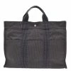 Hermes Gray Canvas Herline MM Tote Bag For Women -Deals Hermes Store luxury women hermes used handbags p306276 002