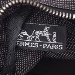 Hermes Gray Canvas Herline MM Tote Bag For Women -Deals Hermes Store luxury women hermes used handbags p306276 006