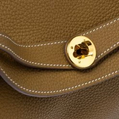 Hermes Natural Sable Clemence Leather Gold Hardware Lindy 34 Bag For Women -Deals Hermes Store luxury women hermes used handbags p307041 007