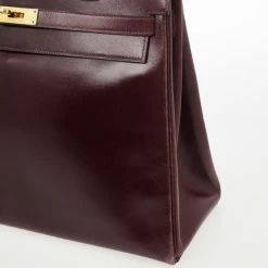 Hermes Dark Red 1981 Vintage Kelly Bag For Women -Deals Hermes Store luxury women hermes used handbags p30746 008