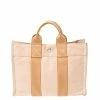 Hermes Orange/White Canvas Fourre Tout PM Bag For Women -Deals Hermes Store luxury women hermes used handbags p307879 001