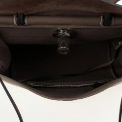 Hermes Brown Toile Herbag For Women -Deals Hermes Store luxury women hermes used handbags p30821 009