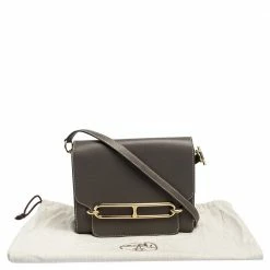 Hermes Etoupe Evercolor Leather Roulis 23 Bag For Women -Deals Hermes Store luxury women hermes used handbags p310596 016