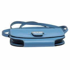 Hermes Blue Agate Swift Leather Mini Convoyeur Bag For Women -Deals Hermes Store luxury women hermes used handbags p310606 004