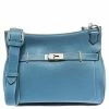 Hermes Blue Jean Togo Leather Palladium Hardware Jypsiere 34 Bag For Women -Deals Hermes Store luxury women hermes used handbags p312870 002
