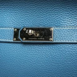 Hermes Blue Jean Togo Leather Palladium Hardware Jypsiere 34 Bag For Women -Deals Hermes Store luxury women hermes used handbags p312870 016