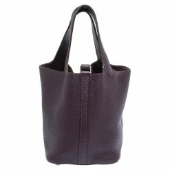 Hermes Ultra Violet Togo Leather Picotin PM Bag For Women -Deals Hermes Store luxury women hermes used handbags p314659 003