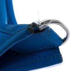 Hermes Blue Clemence Leather Evelyne III GM Bag For Women -Deals Hermes Store luxury women hermes used handbags p316173 010