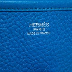 Hermes Blue Clemence Leather Evelyne III GM Bag For Women -Deals Hermes Store luxury women hermes used handbags p316173 014
