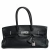 Hermes Hermès Black Togo Leather Palladium Hardware Shoulder Birkin 42 Bag For Women -Deals Hermes Store luxury women hermes used handbags p316198 002