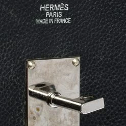 Hermes Hermès Black Togo Leather Palladium Hardware Shoulder Birkin 42 Bag For Women -Deals Hermes Store luxury women hermes used handbags p316198 016