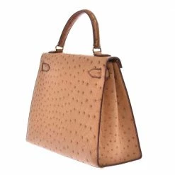 Hermes Chestnut Ostrich Leather Gold Hardware Kelly Sellier 28 Bag For Women 23 Hermes Chestnut Ostrich Leather Gold Hardware Kelly Sellier 28 Bag For Women -Deals Hermes Store luxury women hermes used handbags p316541 007