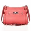 Hermes Rose Jaipur Taurillon Clemence Leather Jypsiere 34 Bag For Women