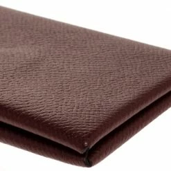 Hermes Burgundy Epsom Leather Calvi Verso Card Holder For Women -Deals Hermes Store luxury women hermes used handbags p318889 006