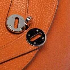 Hermes Orange Clemence Leather Palladium Hardware Lindy 34 Bag For Women -Deals Hermes Store luxury women hermes used handbags p320432 007