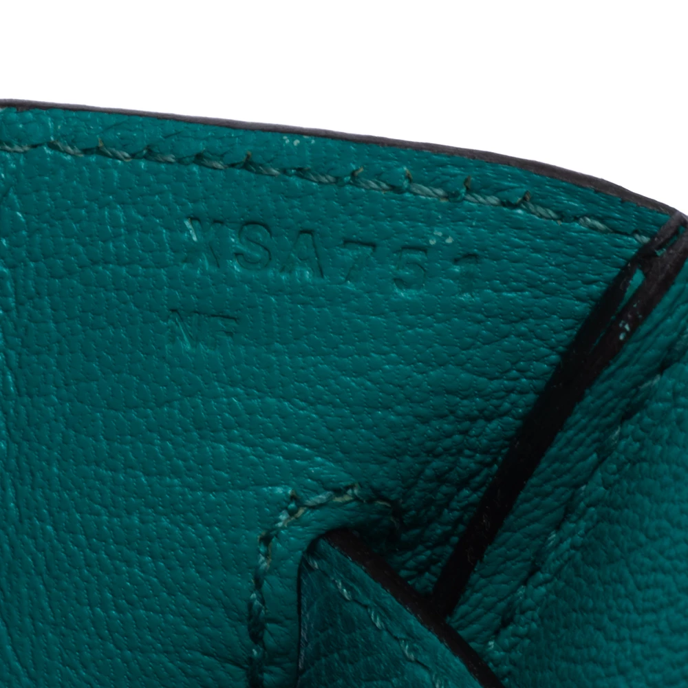 Hermes Vert Veronese Epsom Leather Gold Hardware Birkin 30 Bag For Women 12 Hermes Vert Veronese Epsom Leather Gold Hardware Birkin 30 Bag For Women - Image 10