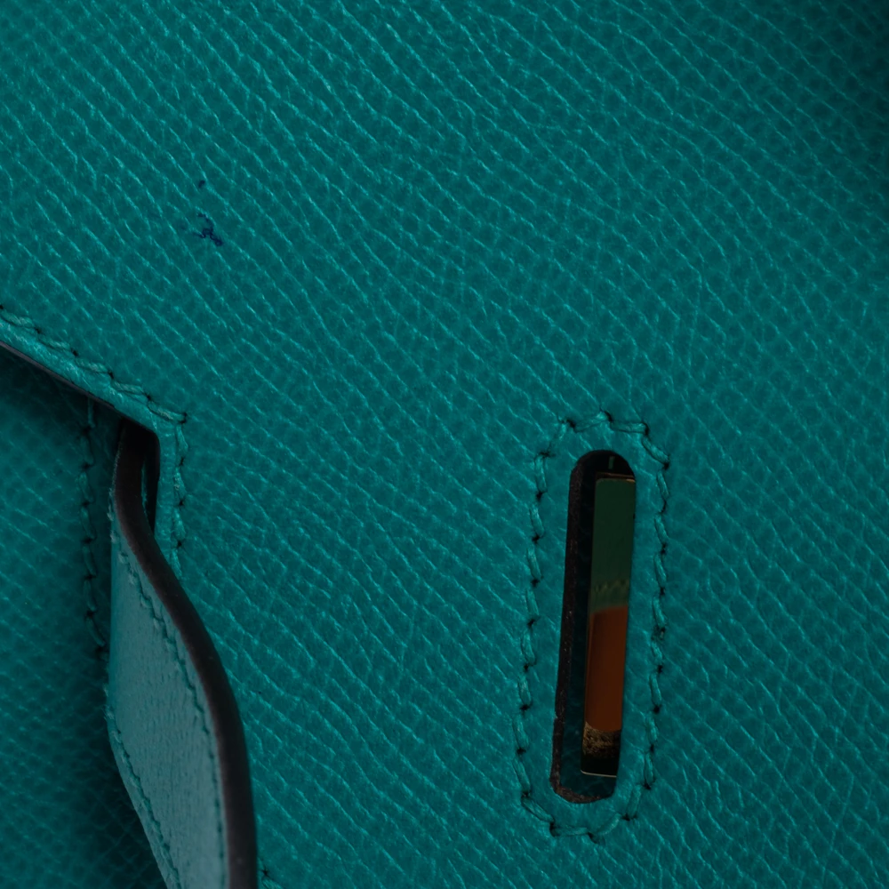 Hermes Vert Veronese Epsom Leather Gold Hardware Birkin 30 Bag For Women 9 Hermes Vert Veronese Epsom Leather Gold Hardware Birkin 30 Bag For Women - Image 7