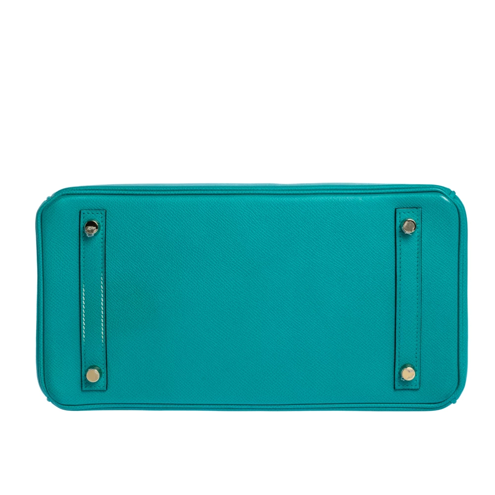 Hermes Vert Veronese Epsom Leather Gold Hardware Birkin 30 Bag For Women 10 Hermes Vert Veronese Epsom Leather Gold Hardware Birkin 30 Bag For Women - Image 8