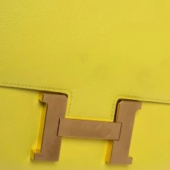 Hermes Lime Evercolor Leather Constance 24 Bag For Women -Deals Hermes Store luxury women hermes used handbags p320635 004