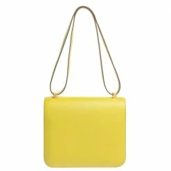 Hermes Lime Evercolor Leather Constance 24 Bag For Women -Deals Hermes Store luxury women hermes used handbags p320635 006