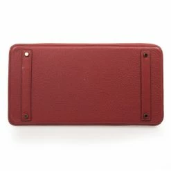 Hermes Rouge Garance Birkin Clemence 40 CM For Women -Deals Hermes Store luxury women hermes used handbags p32109 004