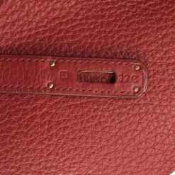 Hermes Rouge Garance Birkin Clemence 40 CM For Women -Deals Hermes Store luxury women hermes used handbags p32109 005