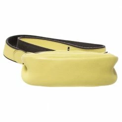 Hermes Yellow Swift Leather Berline 21 Shoulder Bag For Women -Deals Hermes Store luxury women hermes used handbags p322511 003