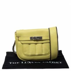 Hermes Yellow Swift Leather Berline 21 Shoulder Bag For Women -Deals Hermes Store luxury women hermes used handbags p322511 013