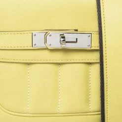Hermes Yellow Swift Leather Berline 21 Shoulder Bag For Women -Deals Hermes Store luxury women hermes used handbags p322511 014