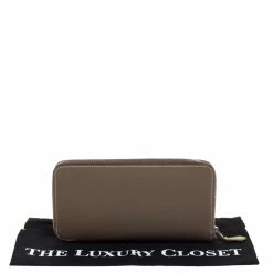 Hermes Etoupe Epsom Leather Azap Classic Wallet For Women -Deals Hermes Store luxury women hermes used handbags p323022 005