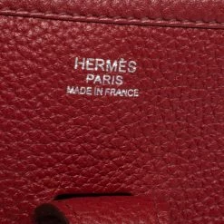 Hermes Rouge Vif Togo Leather Evelyne III PM Bag For Women -Deals Hermes Store luxury women hermes used handbags p323287 013