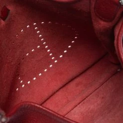 Hermes Rouge Vif Togo Leather Evelyne III PM Bag For Women -Deals Hermes Store luxury women hermes used handbags p323287 014