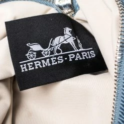 Hermes Blue Bolide Twill Vice Versa Pouch For Women 18 Hermes Blue Bolide Twill Vice Versa Pouch For Women -Deals Hermes Store luxury women hermes used handbags p324734 002